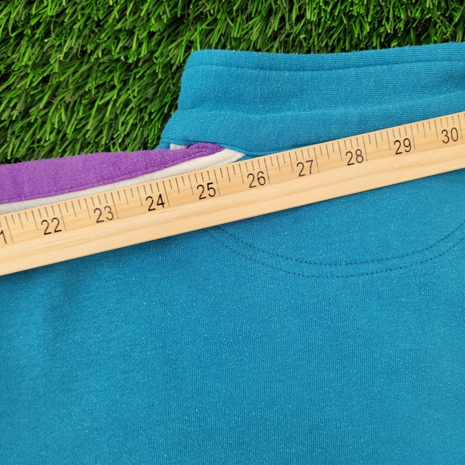 Vintage 90s MOD Hang-Ten Sweater Womens Large 20×22 Blue