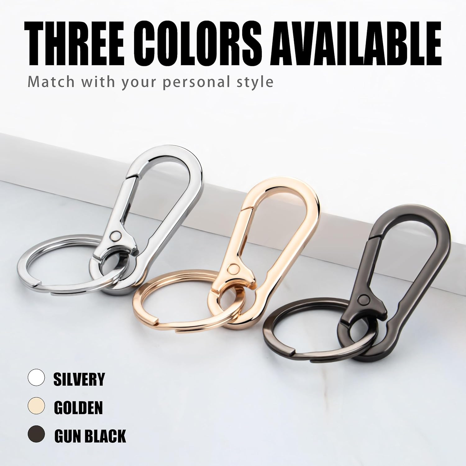 Metal Keychains Keyring Key Chain Ring Clip Holder Organizer for Home Car Keys K
