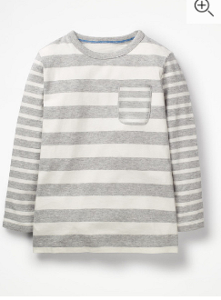 Mini Boden boys top tshirt 2 3 4 5 6 7 8 9 10 11 12 stripe hotchpotch RRP $26