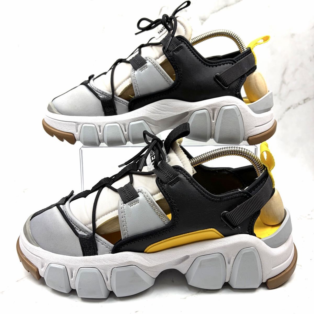 Onitsuka Tiger Dentigre Cage sneakers sandals 26cm Gray Black Yellow