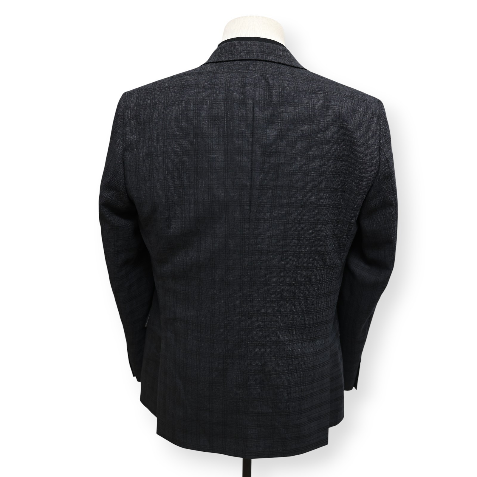 HART SCHAFFNER MARX mens dark gray PLAID sport coat suit jacket blazer 42 R