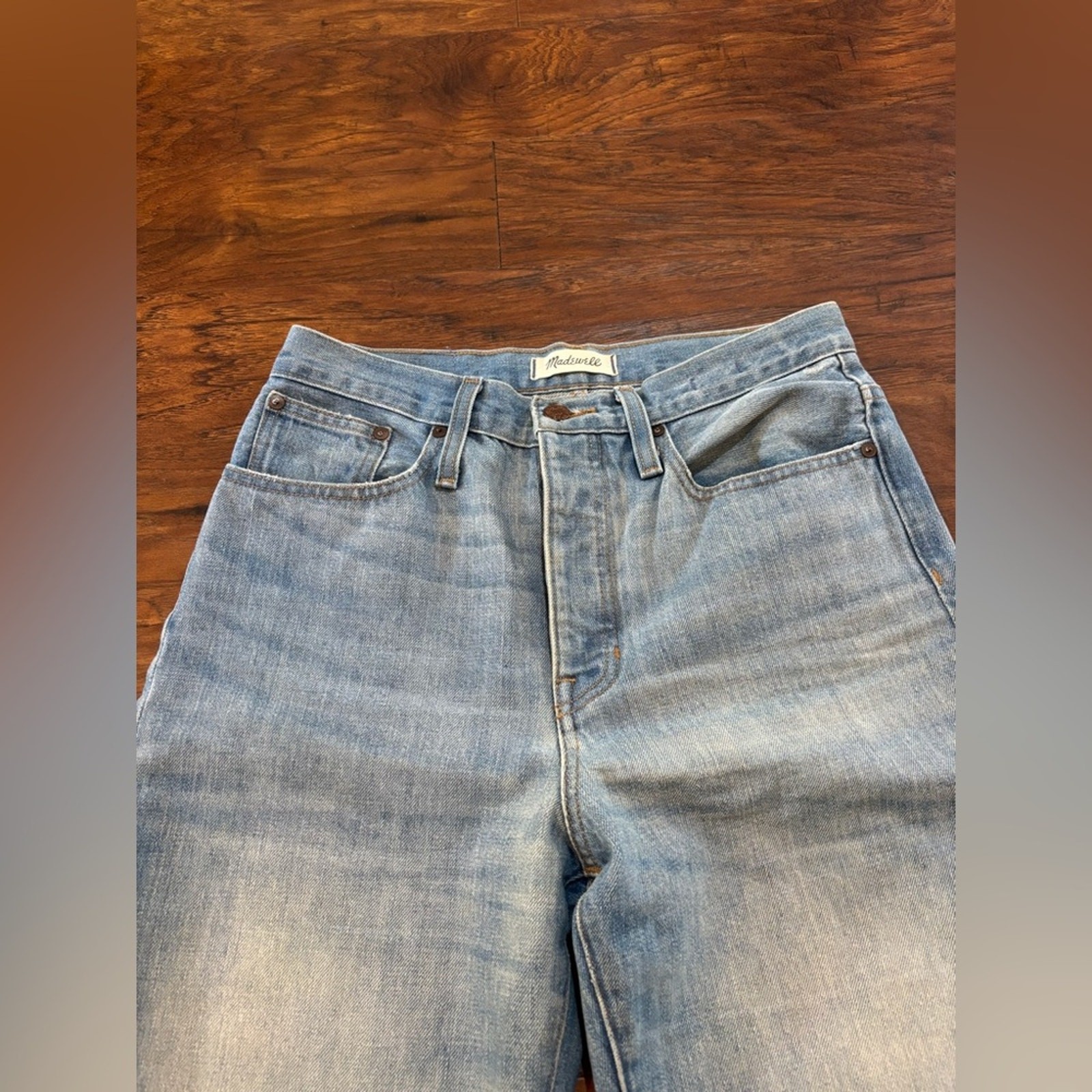 Madewell The Dadjean Jeans Straight Medium Wash Size 26