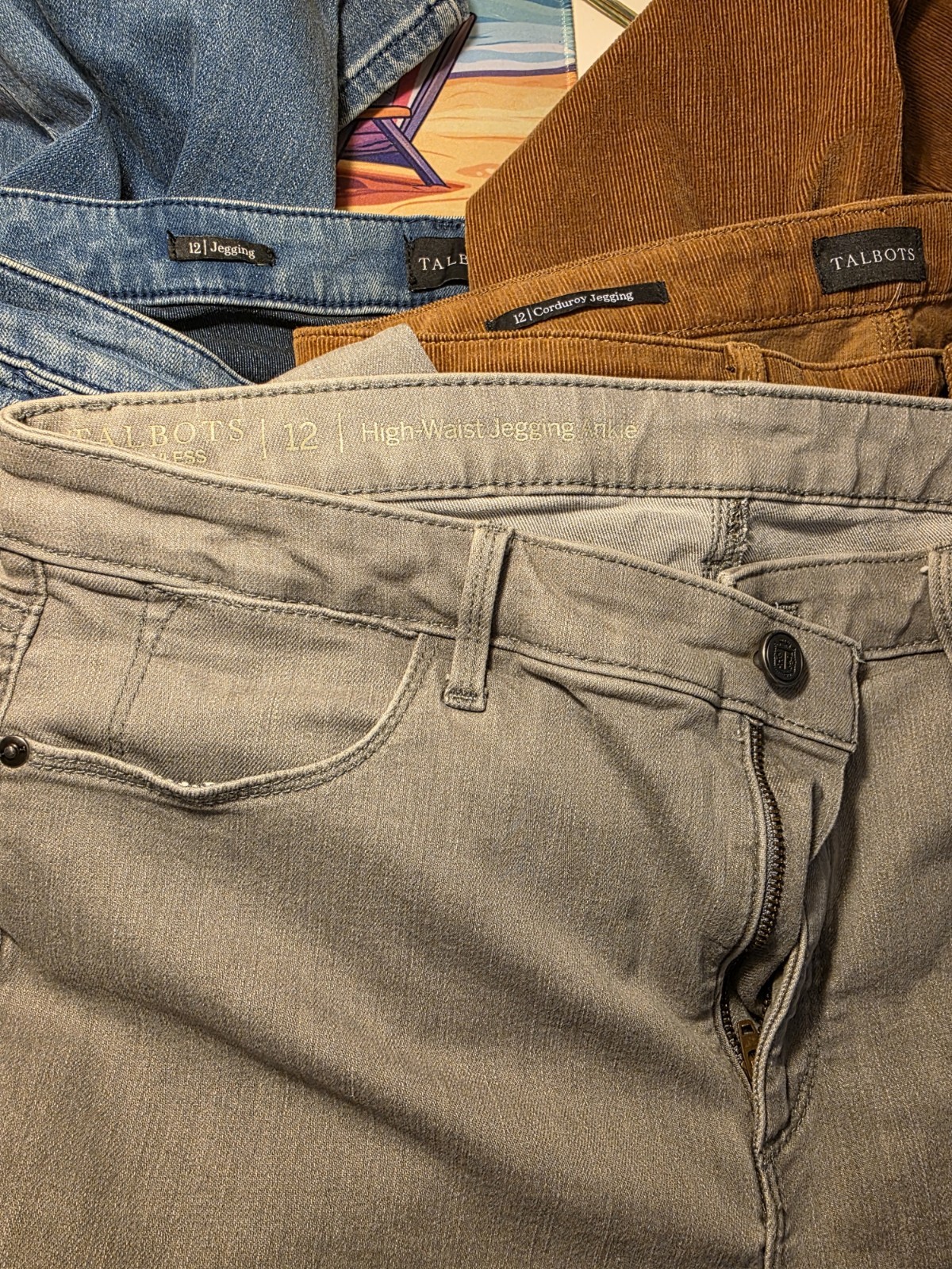 Lot 3 Talbots Size 12 Mixed Jeans Corduroy