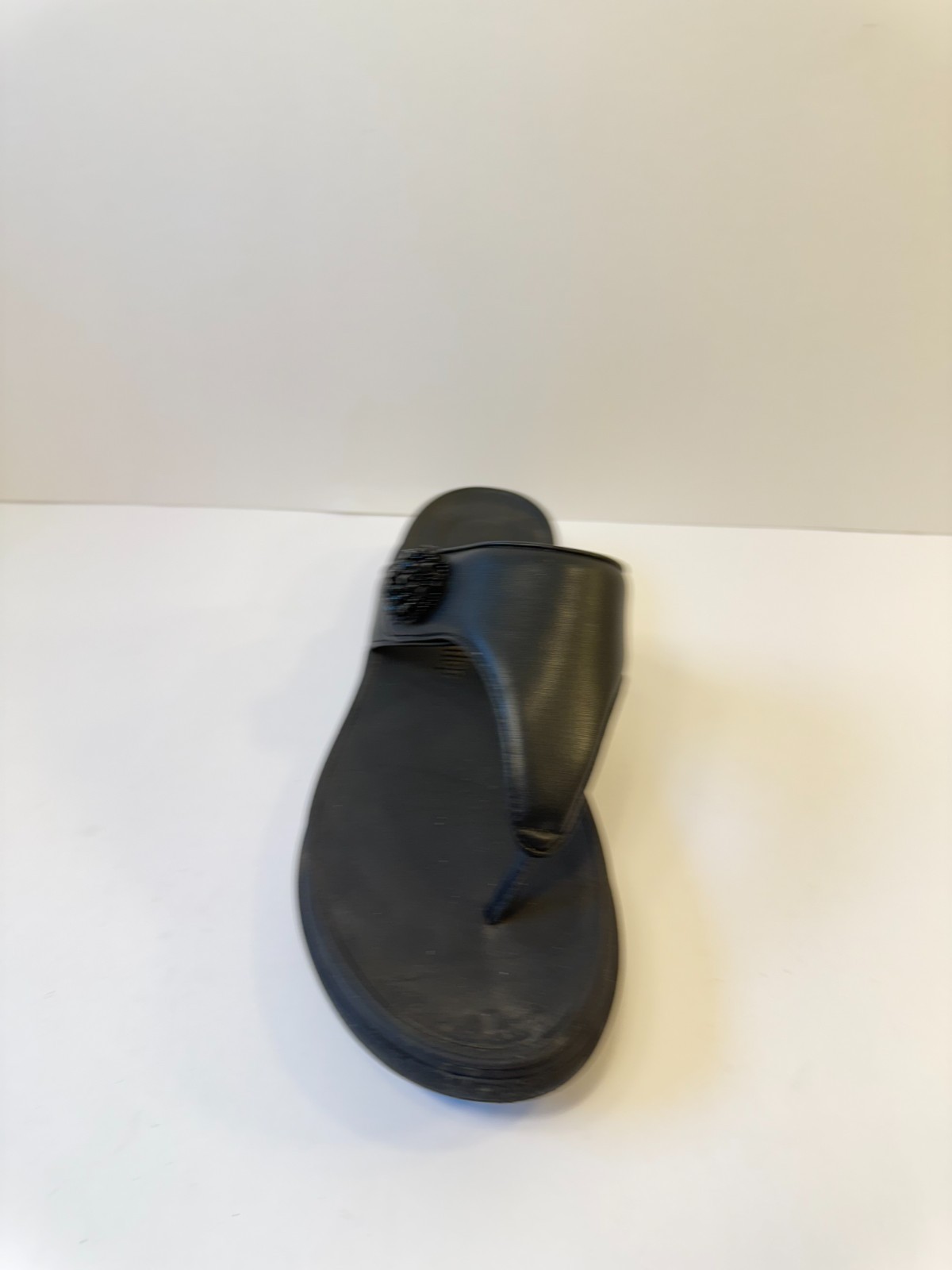 C10. FitFlop Women’s F-Mode Go Beadie-Button Adj. Flatform Sandals Black US 9