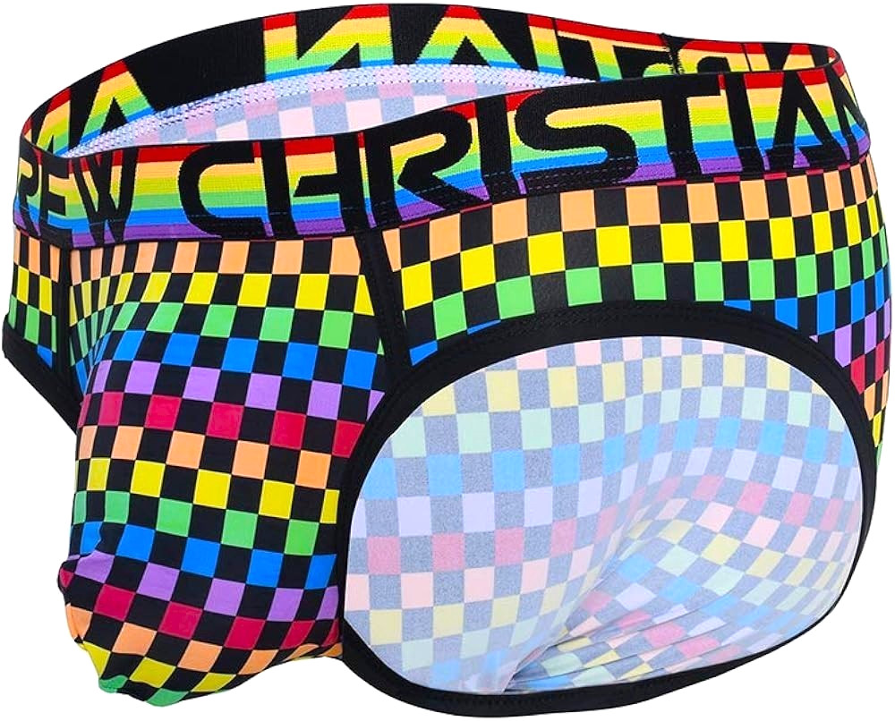 Andrew Christian Pride Checker Brief – 91780 – Small, Medium & Large