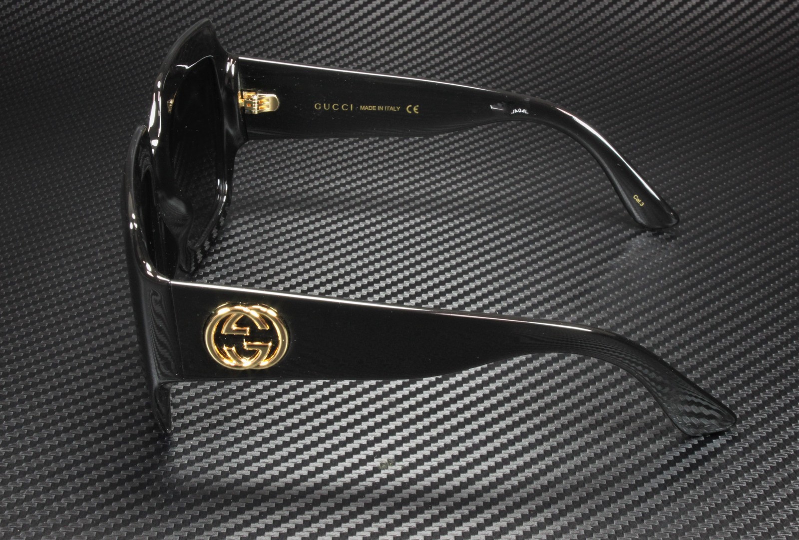 GUCCI GG0053S 001 Rectangular Square Black Grey 54 mm Women’s Sunglasses C