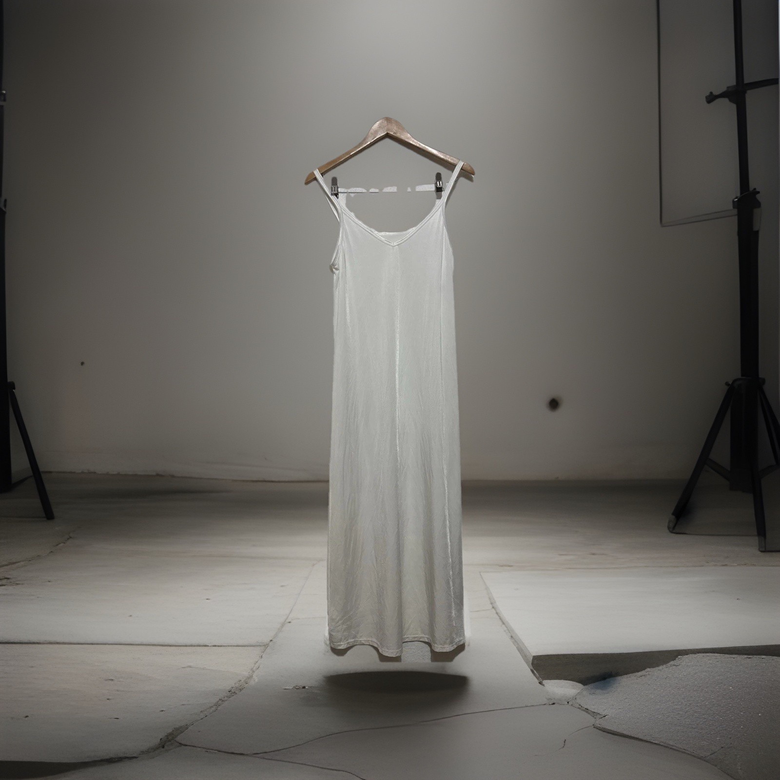 Vanity Fair Spinslip 10158 White Slip Nightgown Sz 34 32″ Reversible 40″ Length