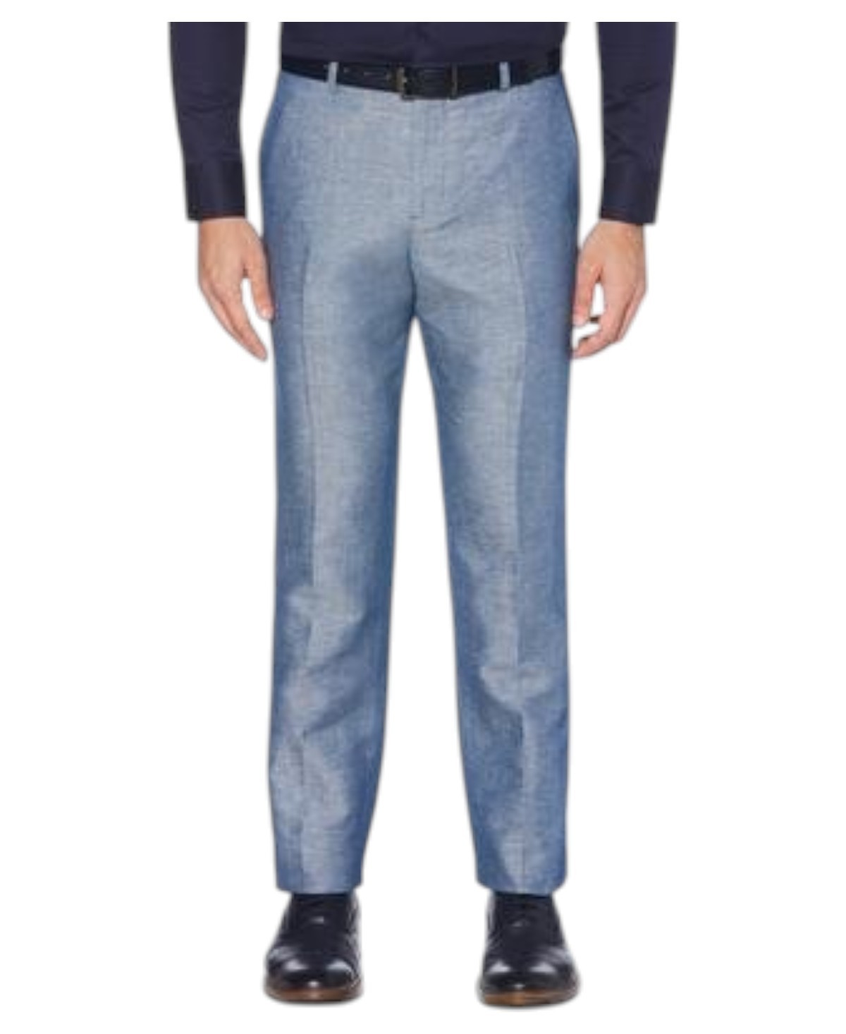 Perry Ellis Portfolio Mens Modern fit Linen Dress Pants 42 / 30 Light Blue
