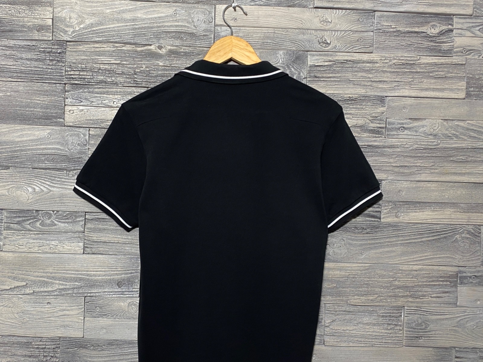CHRISTIAN DIOR Men’s Embroidered Black Cotton Bee Classic Short Sleeve Polo Sz M