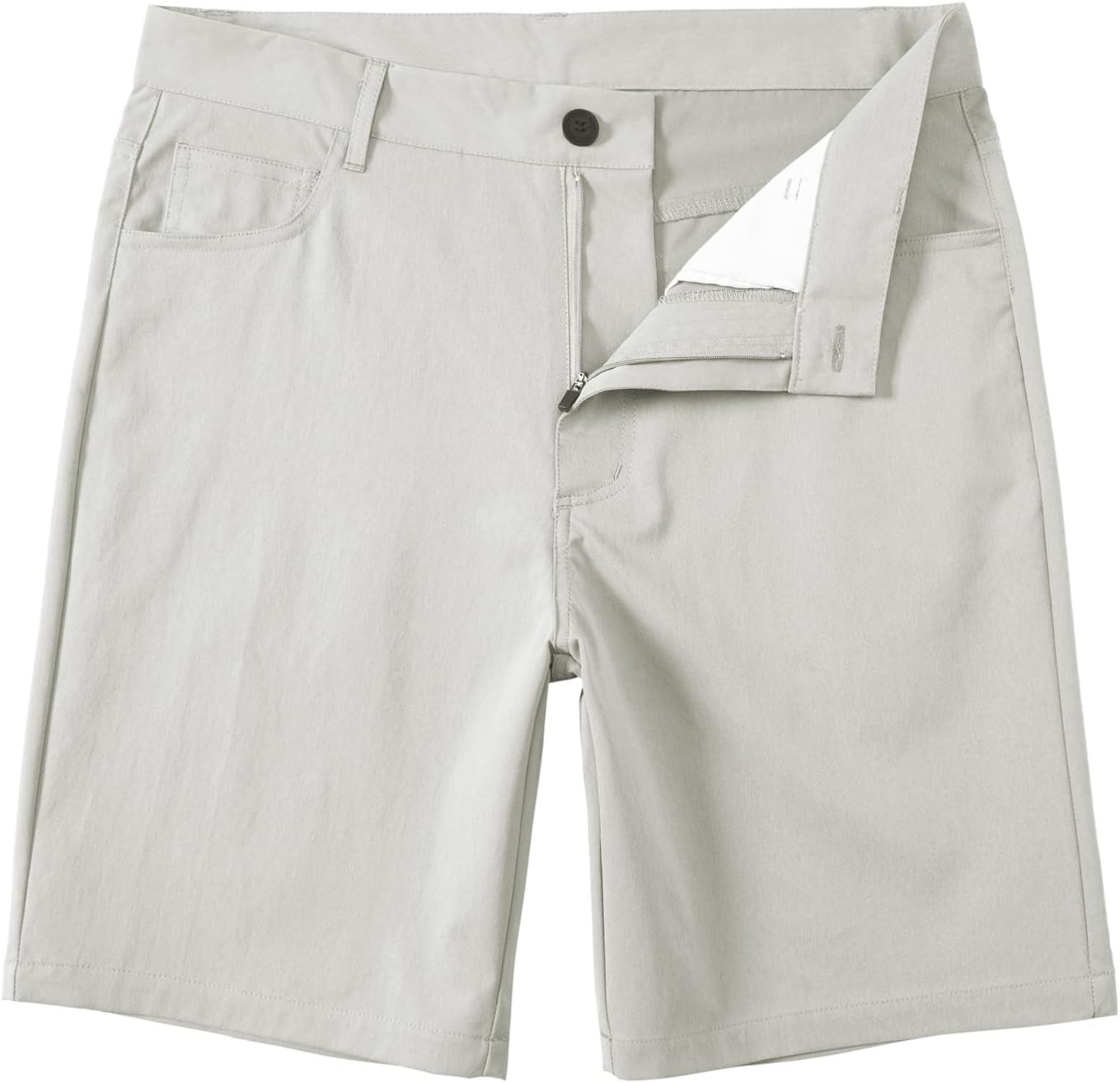 Mens Golf Shorts 9 Inch Slim Classic Fit Stretch Casual Dress Shorts 4 Pockets
