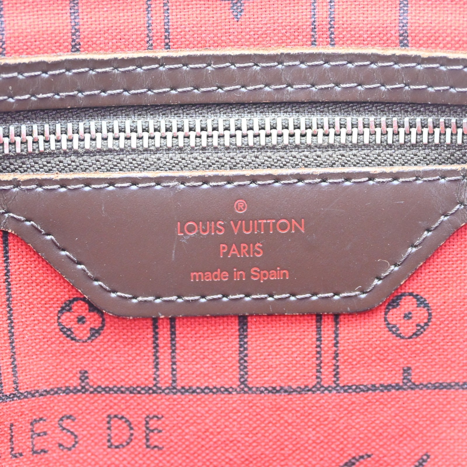 LOUIS VUITTON Neverfull MM Damier Shoulder tote bag N51105 LV N2520RJ709