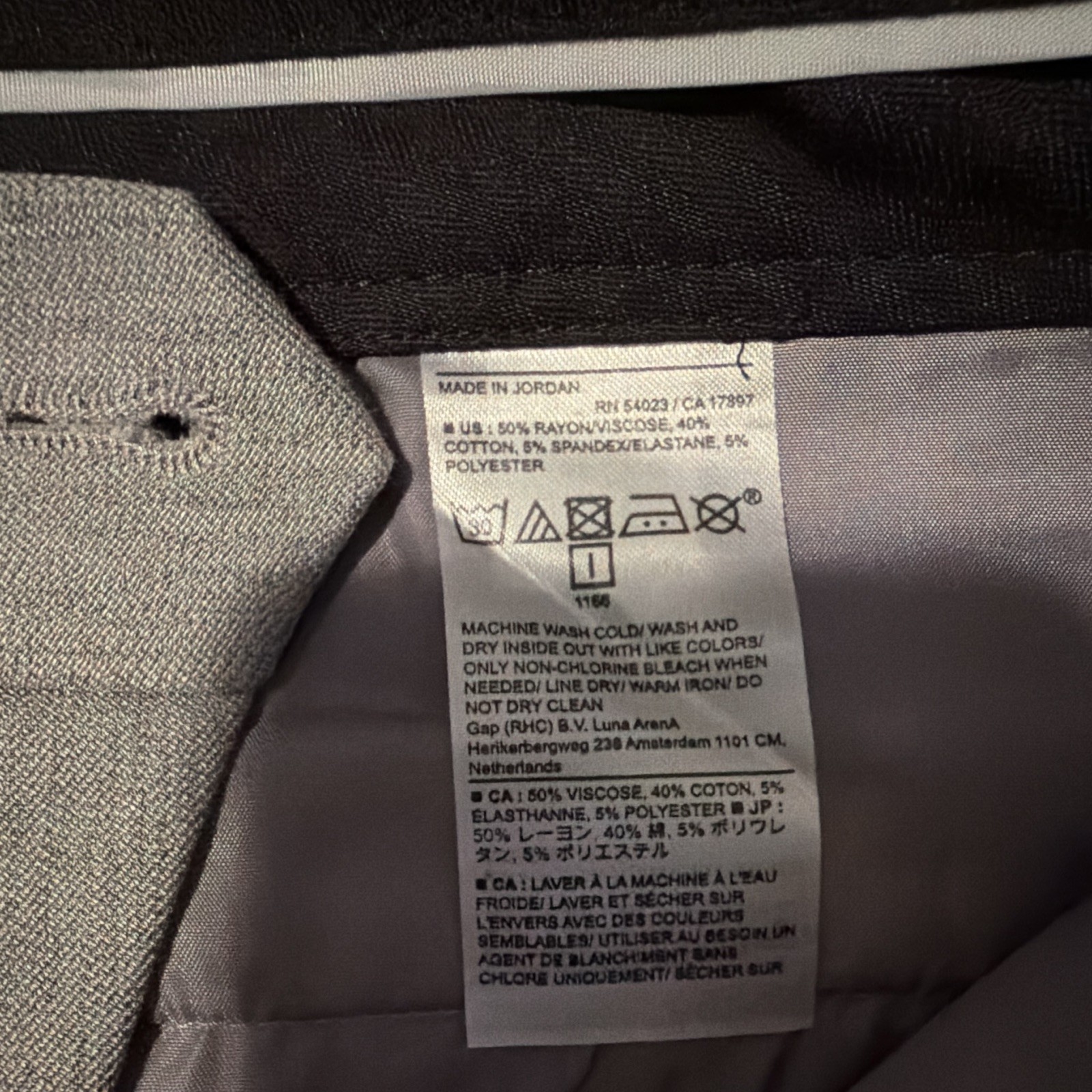 Banana Republic Women’s Gray Solid Curvy Fit Flat Front Dress Pants Size 8