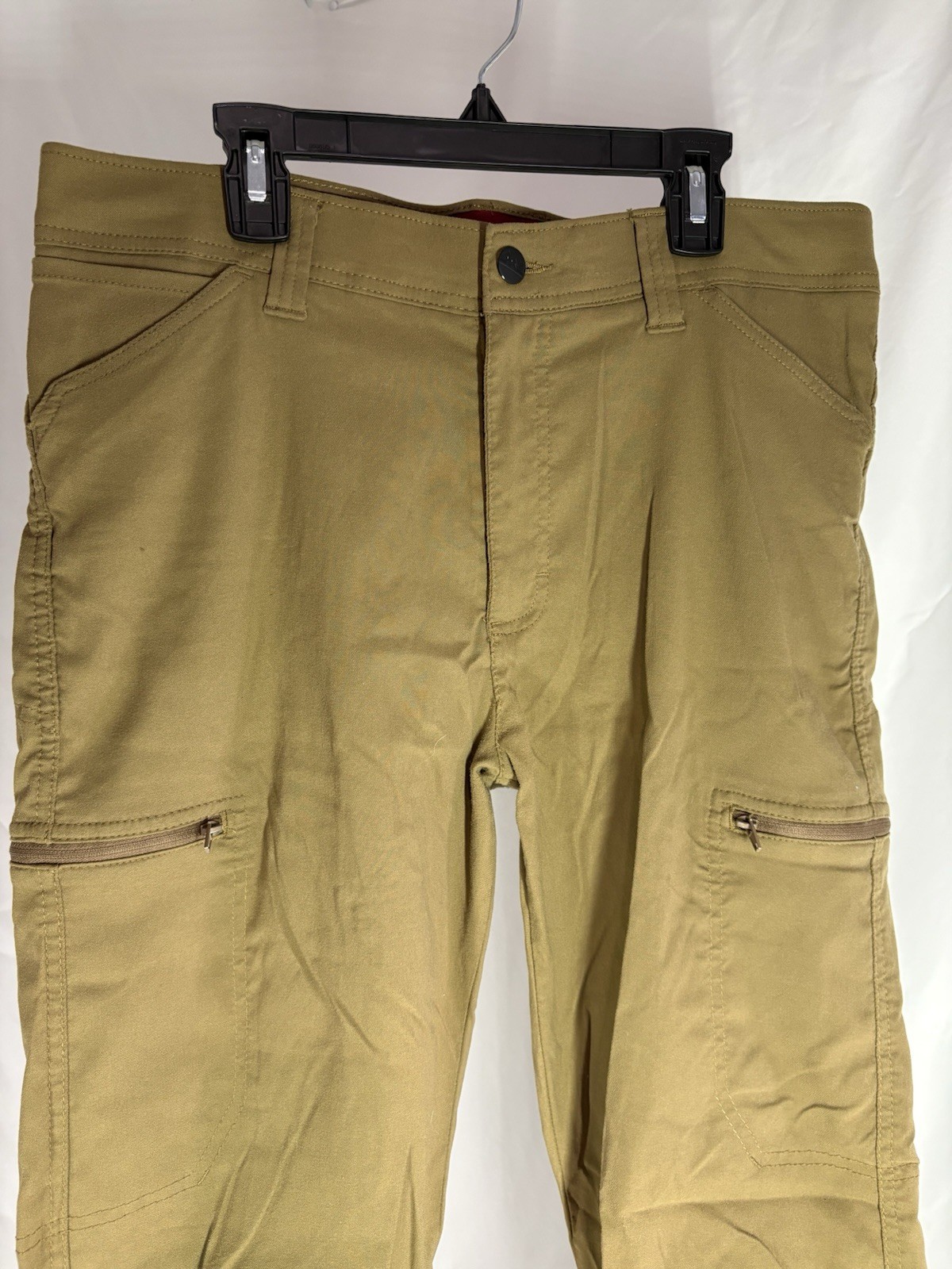 Wrangler Men’s ATG Cargo Pants 32×32 Dark Brown Cotton Pockets