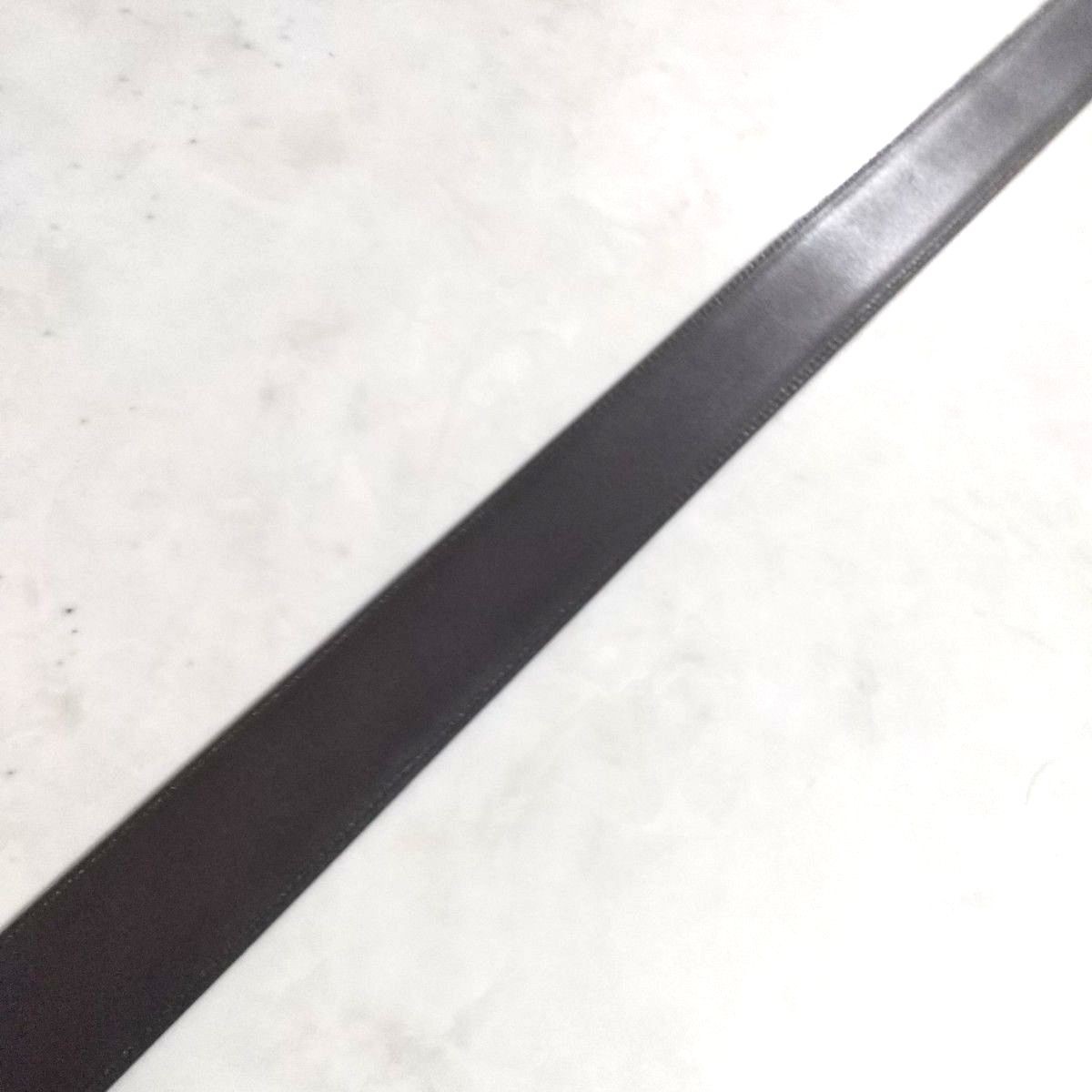 BALLY Reversible Leather Belt Men Black Brown Buckle Size 110 44 127cm Width 3.5