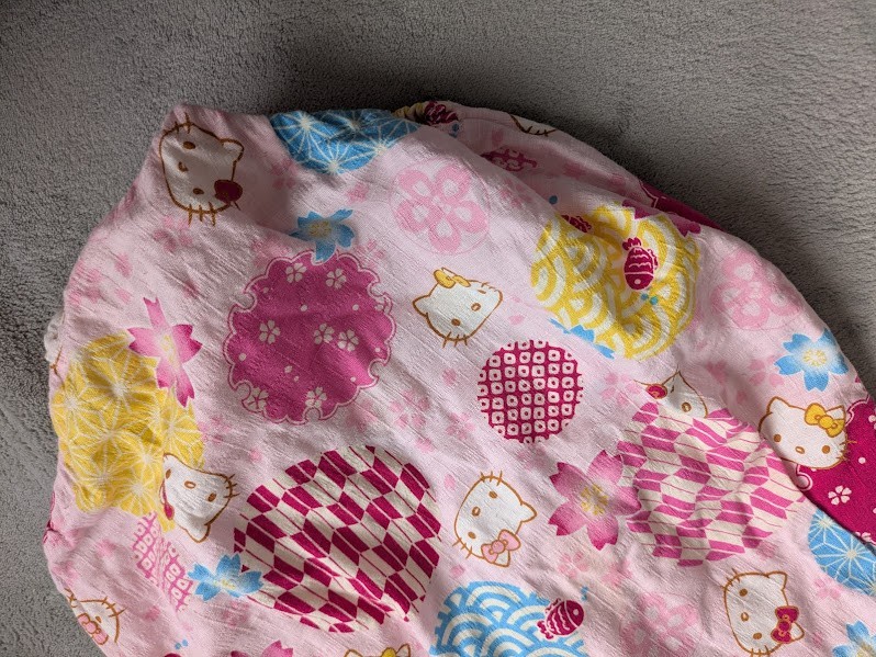 Hello Kitty Baby Romper 80cm Pink Sleeveless Yukata Jinbei Japan Exclusive Cotto