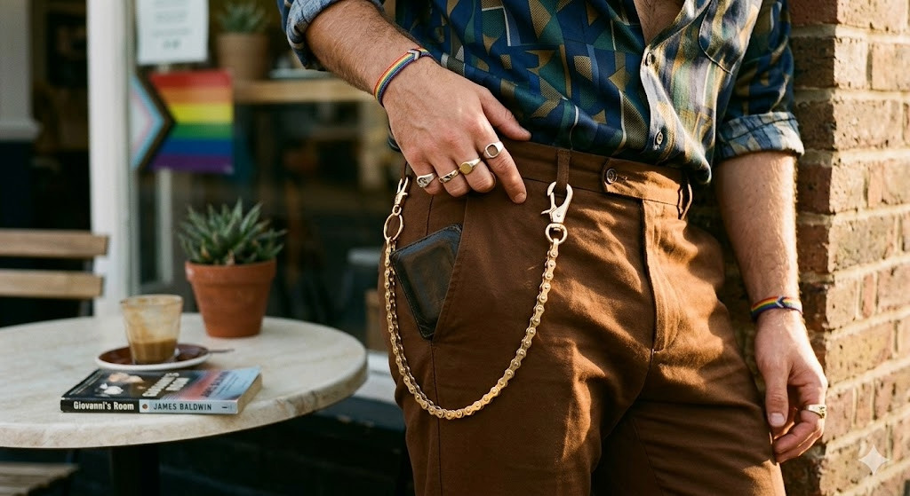 Handcrafted Upcycled Bike Chain Wallet Chain | Biker Punk Y2K Alt | 7 Colors