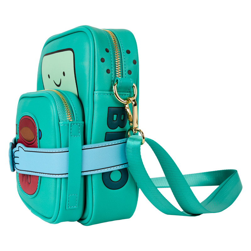 (Big Sale) Loungefly Adventure Time Finn AOP Backpack BMO Crossbody Bag Set