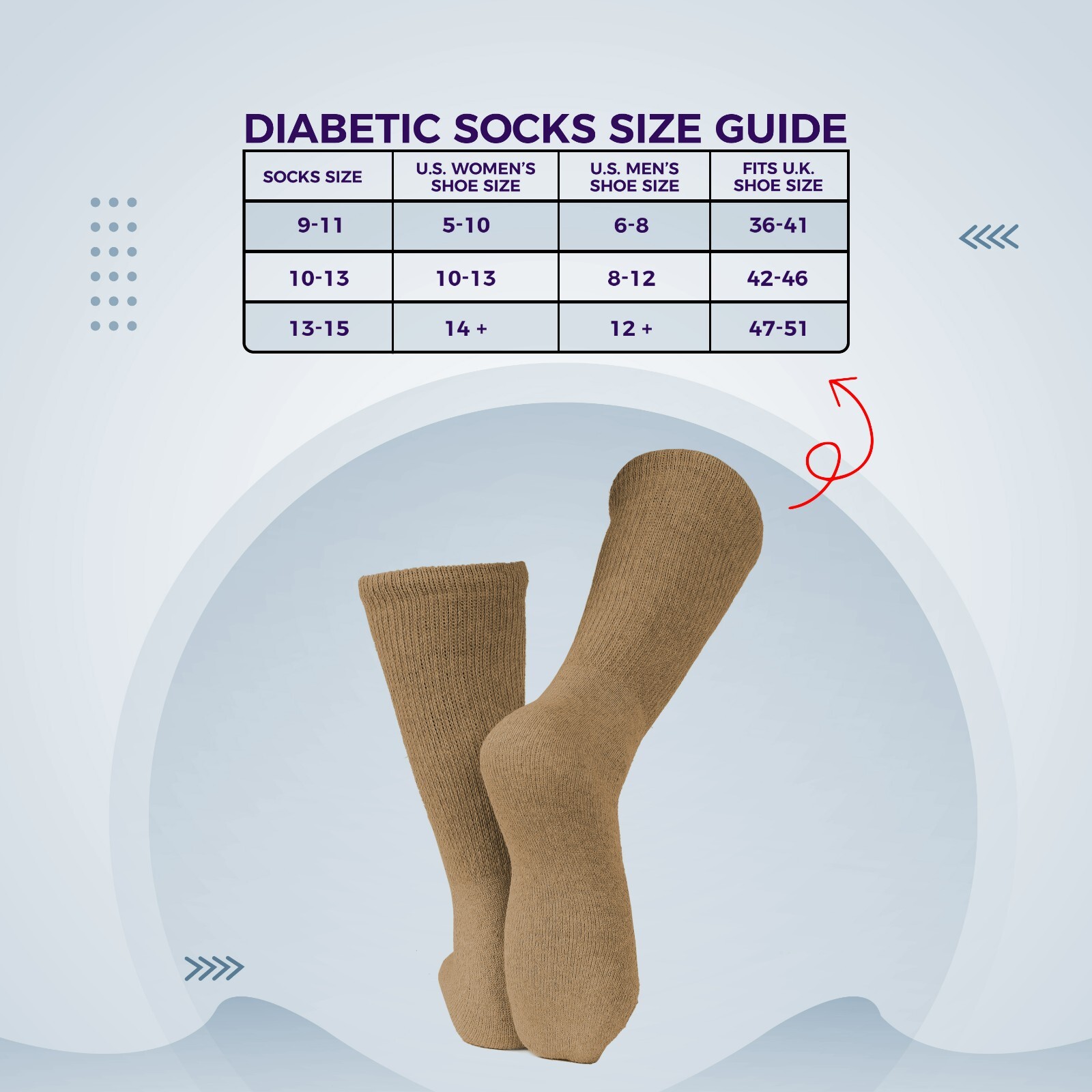 12 Pairs Diabetic Socks Mens Crew Diabetic Size 9-11 10- 13 13-15 health socks