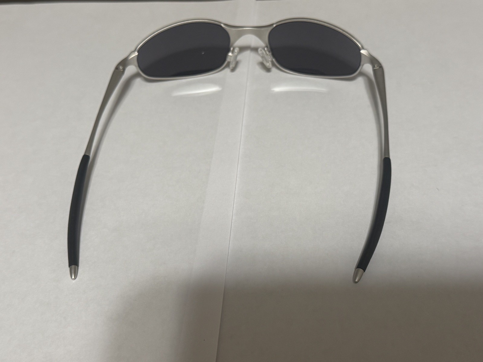 Oakley A Wire 2.0 Silver Frame Ice Iridium Lens 05-705 Spring Hinges T C E RARE