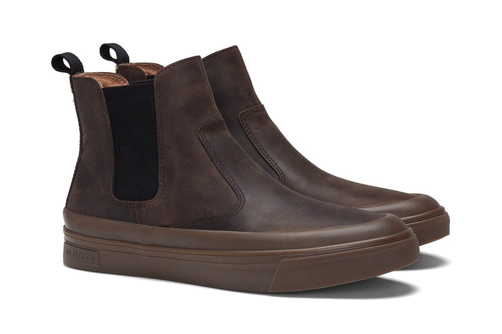 SeaVees Mens Size 12 Beyond & Back Boot Dark Brown Tan Bark New NIB MSRP $185