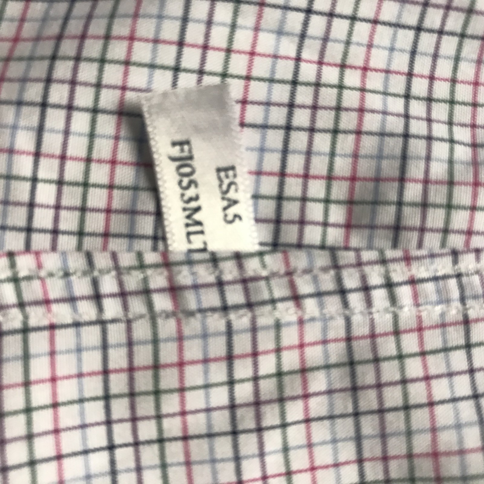 Charles Tyrwhitt Button Down Shirt Blue Plaid 16 1/2 / 34 Inch Dress Shirt