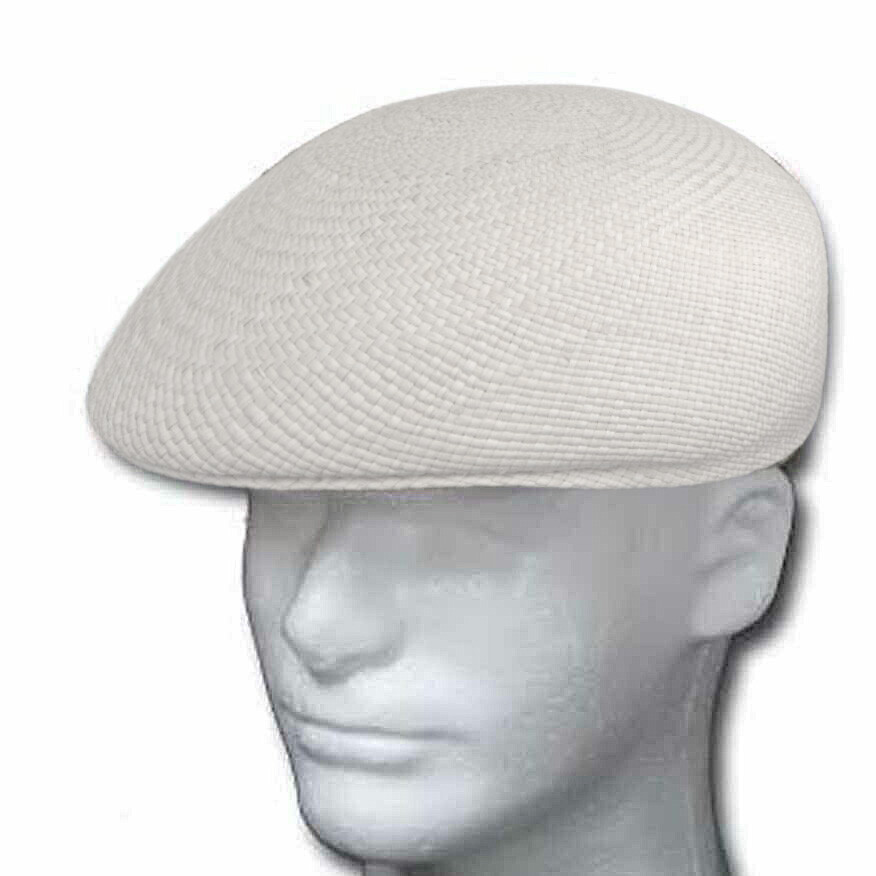 HANDWOVEN GENUINE ASCOT MONTECRISTI PANAMA HAT ECUADOR TOQUILLA STRAW FLAT CAP