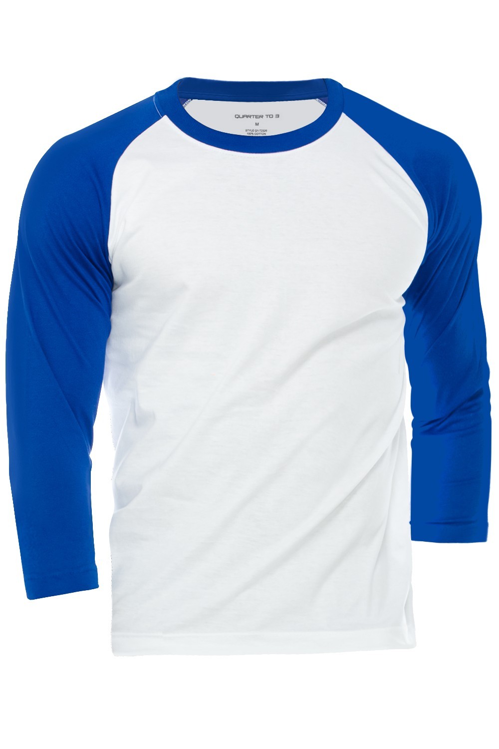 Men’s Casual Raglan 3/4 Sports Baseball Cotton Jerseys T Shirt