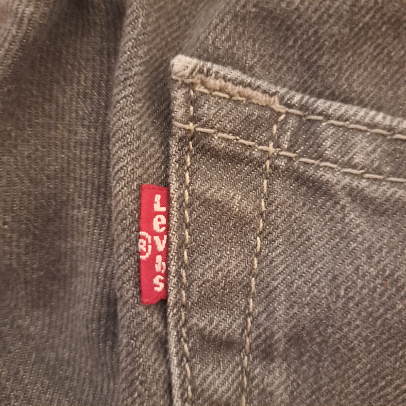 Levi 569 Loose Straight Fit dark gray jeans size 32 x 30 *EUC