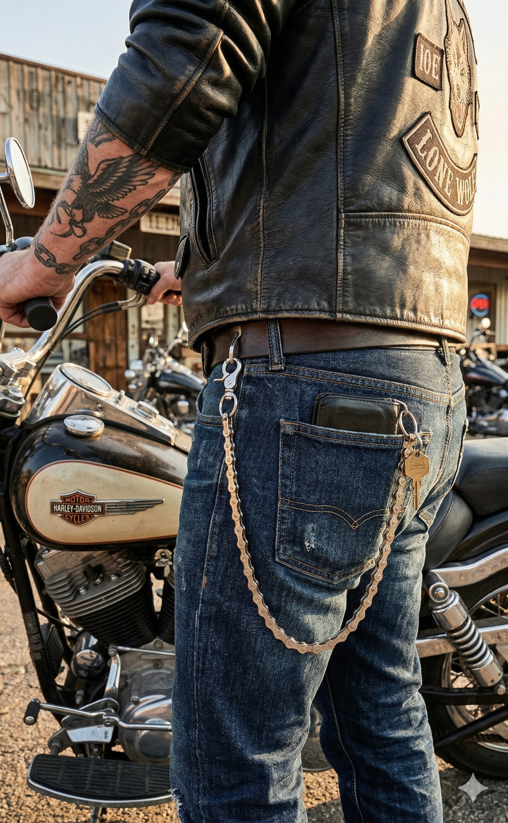 Handcrafted Upcycled Bike Chain Wallet Chain | Biker Punk Y2K Alt | 7 Colors