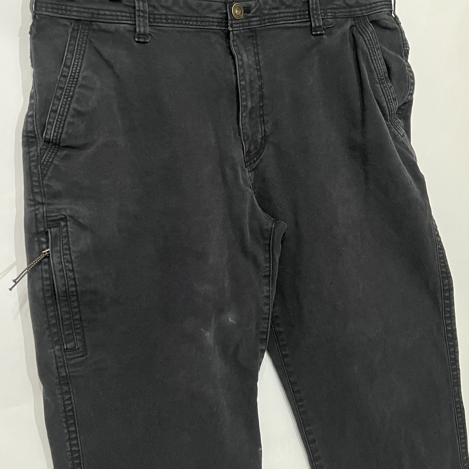 Legendary Outfitters Canvas Outdoor Carpenter Utility Pants Black Stretch 40X30