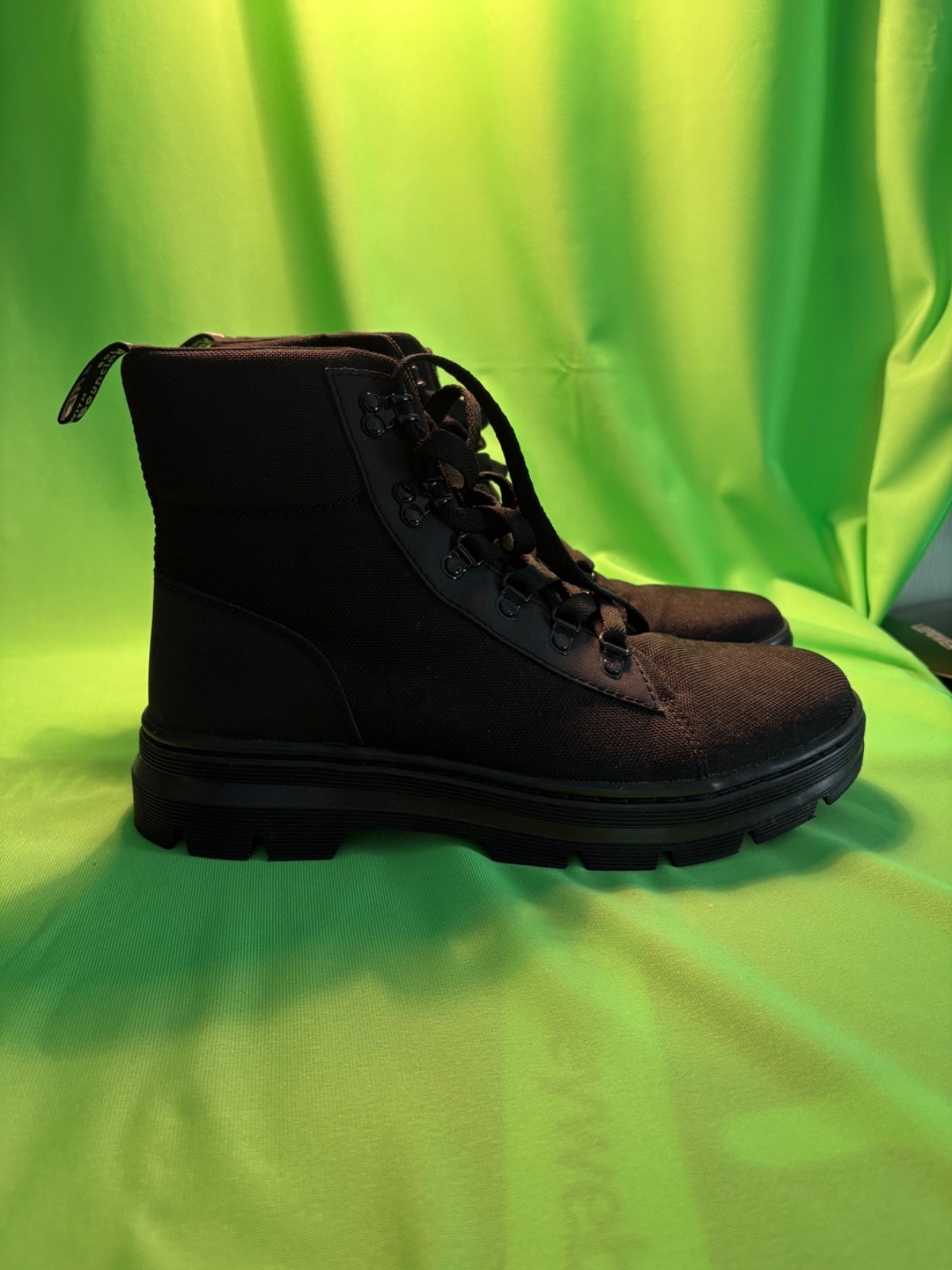 Dr. Martens Combs W Women’s Size 11 Black Canvas Lace Up Utility Boots