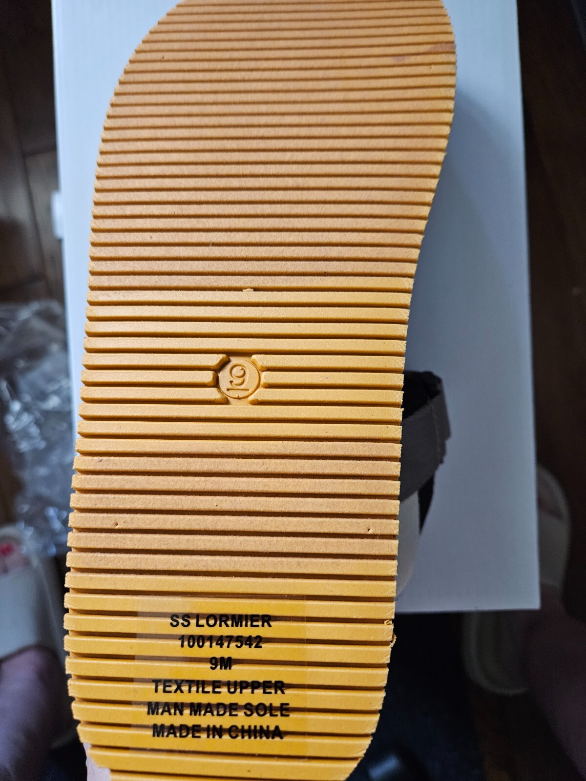 Sun Stone Men’s Lormier Tan Yellow Ankle Strap Lightweight Sandals NIB