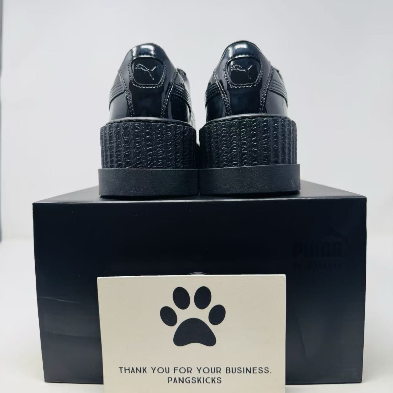 Puma Fenty by Rihanna Pointy Creeper Patent Black 366270-01 Women’s Size 7