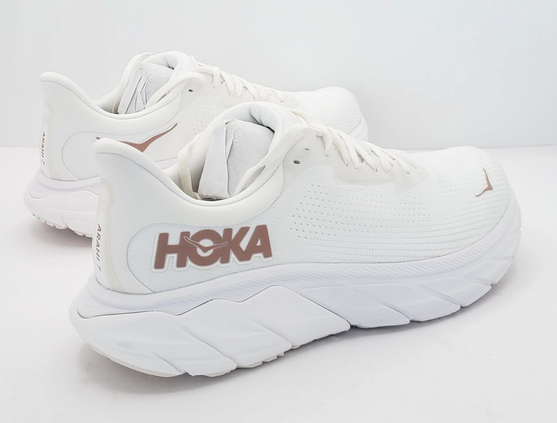 Hoka Womens (Size 9 WIDE Width/D) Arahi 7 Stability Running Walking Shoes White
