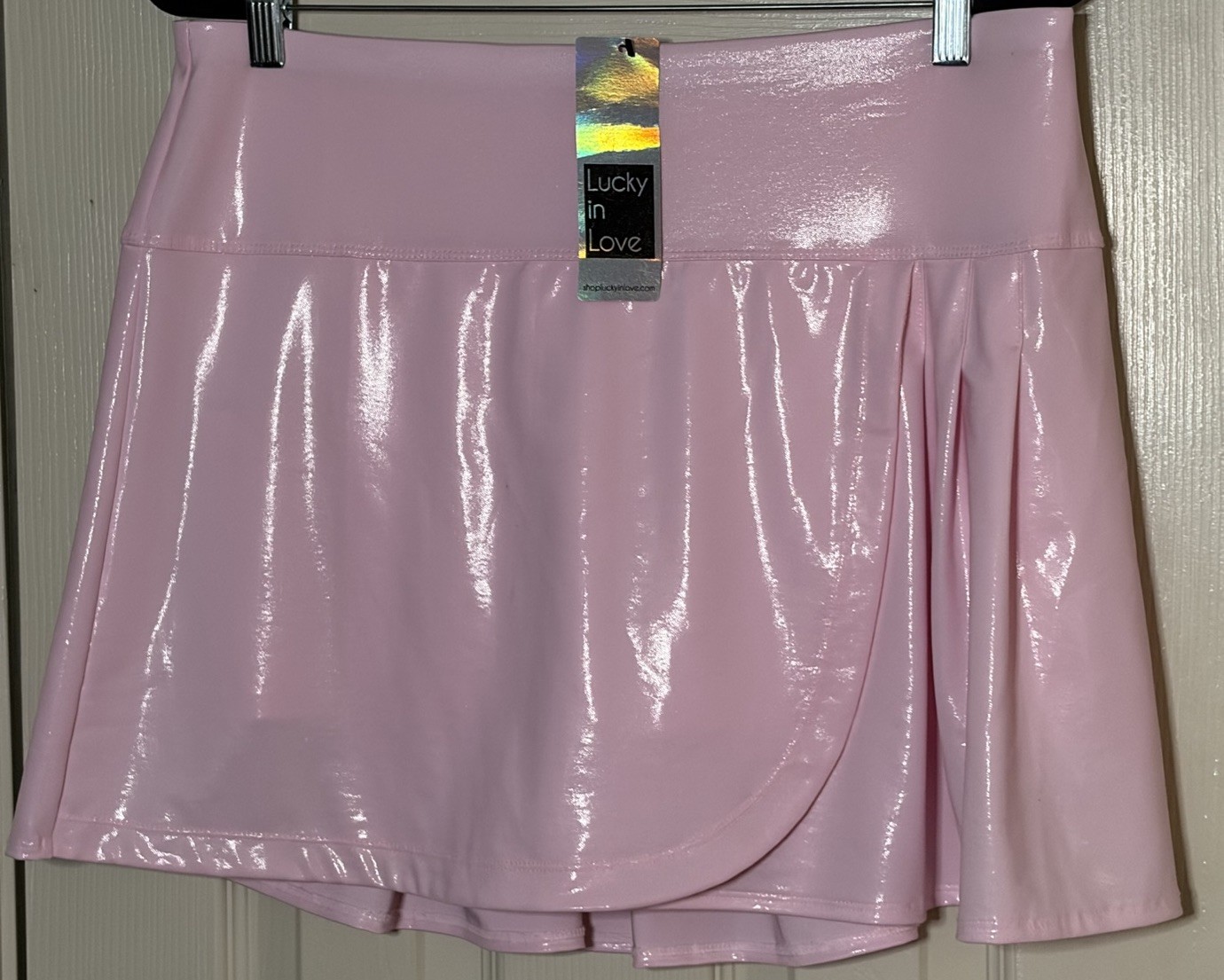 lucky in love skort Pleated Long 14.5” Pink XL NWT$84.