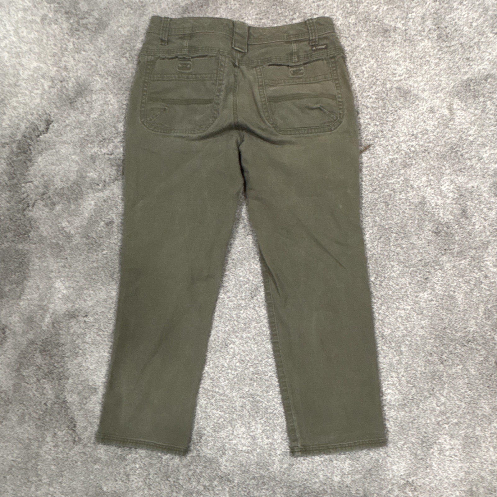 Legendary Outfitters Men’s Green Canvas Cotton Stretch Straight Pants 32W