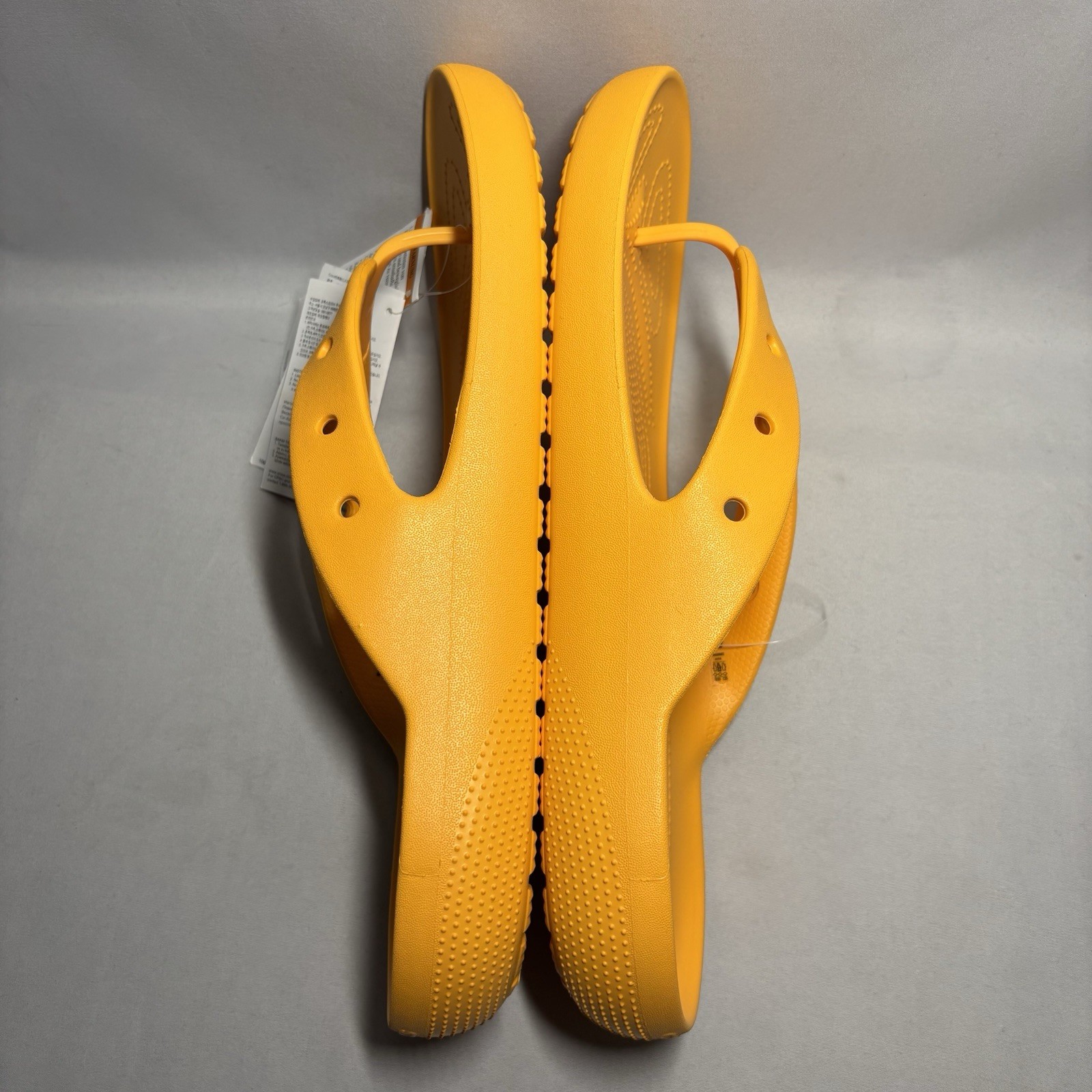 Crocs Baya II Flip Flop Thong Mens Size 12 Orange Sandals Shoes NEW 209402-84B