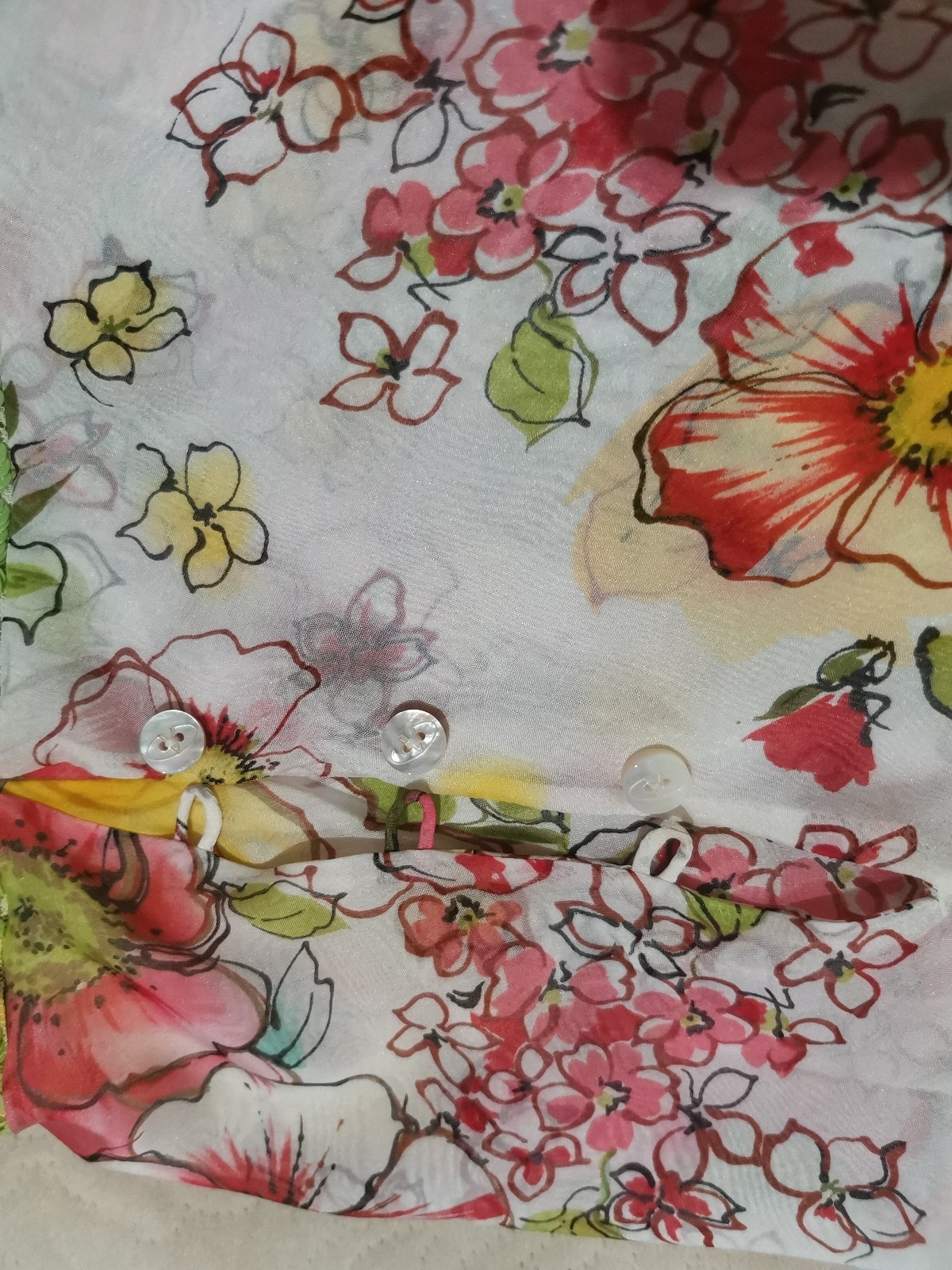 Valentino Dress Vintage Layered Sequins Embroidered Silk Chiffon Floral IT42