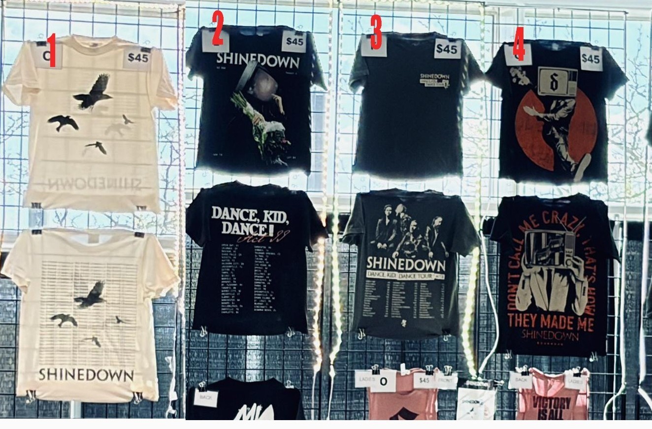 Shinedown Dance Kid Dance Act II 2026 World Tour T shirt Pick style design