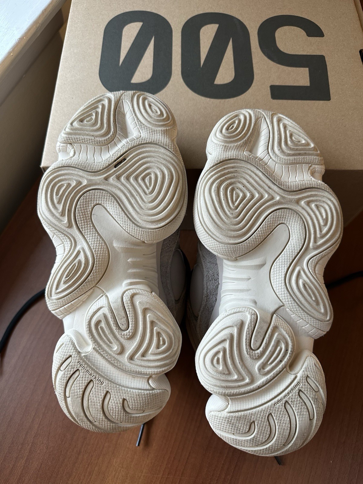 Size 6.5 – adidas Yeezy 500 High Mist Stone
