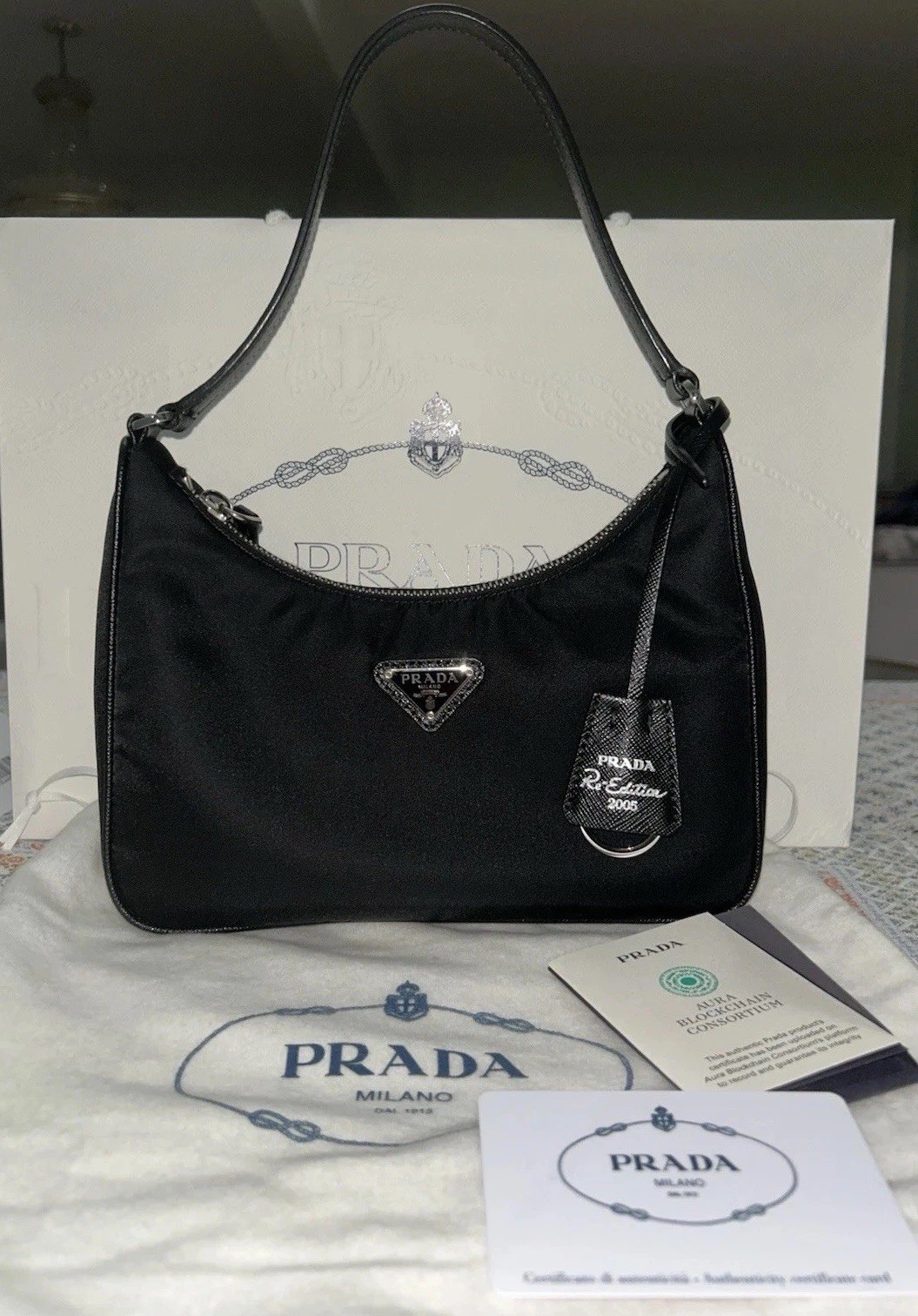 Prada Re-Edition 2005 black Nylon Bag