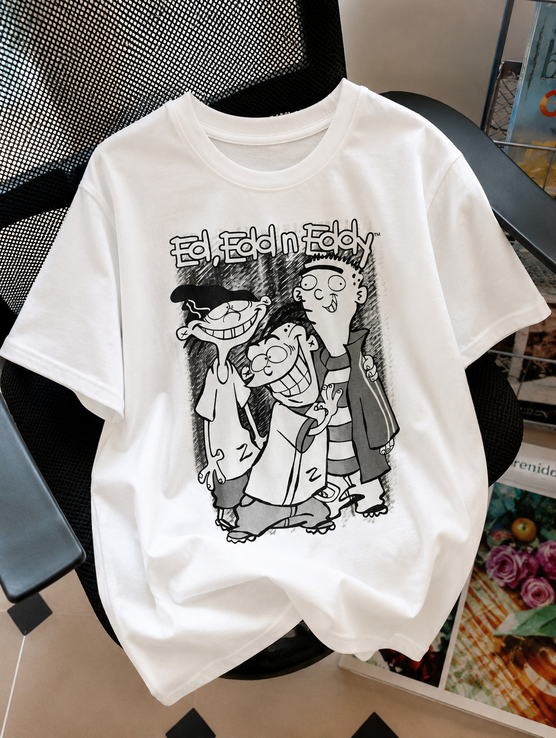 Vintage Cartoon Friends Graphic T Shirt Funny Retro Nostalgia Tee