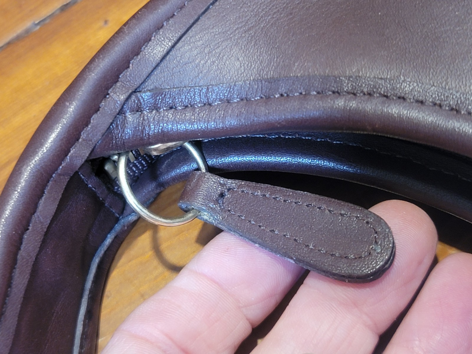 Vintage COACH Leather ERGO 9020 Mahogany Brown Mini Zip Hobo/Shoulder Bag USA