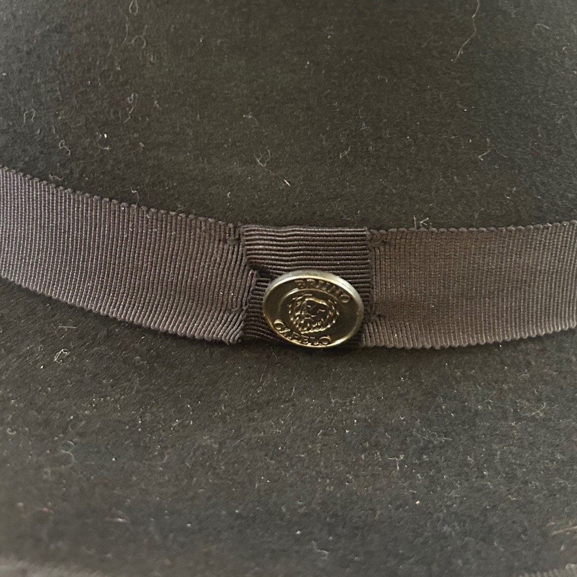 Bruno Capelo Princeton Collection Black Australian Wool Fedora Hat Medium