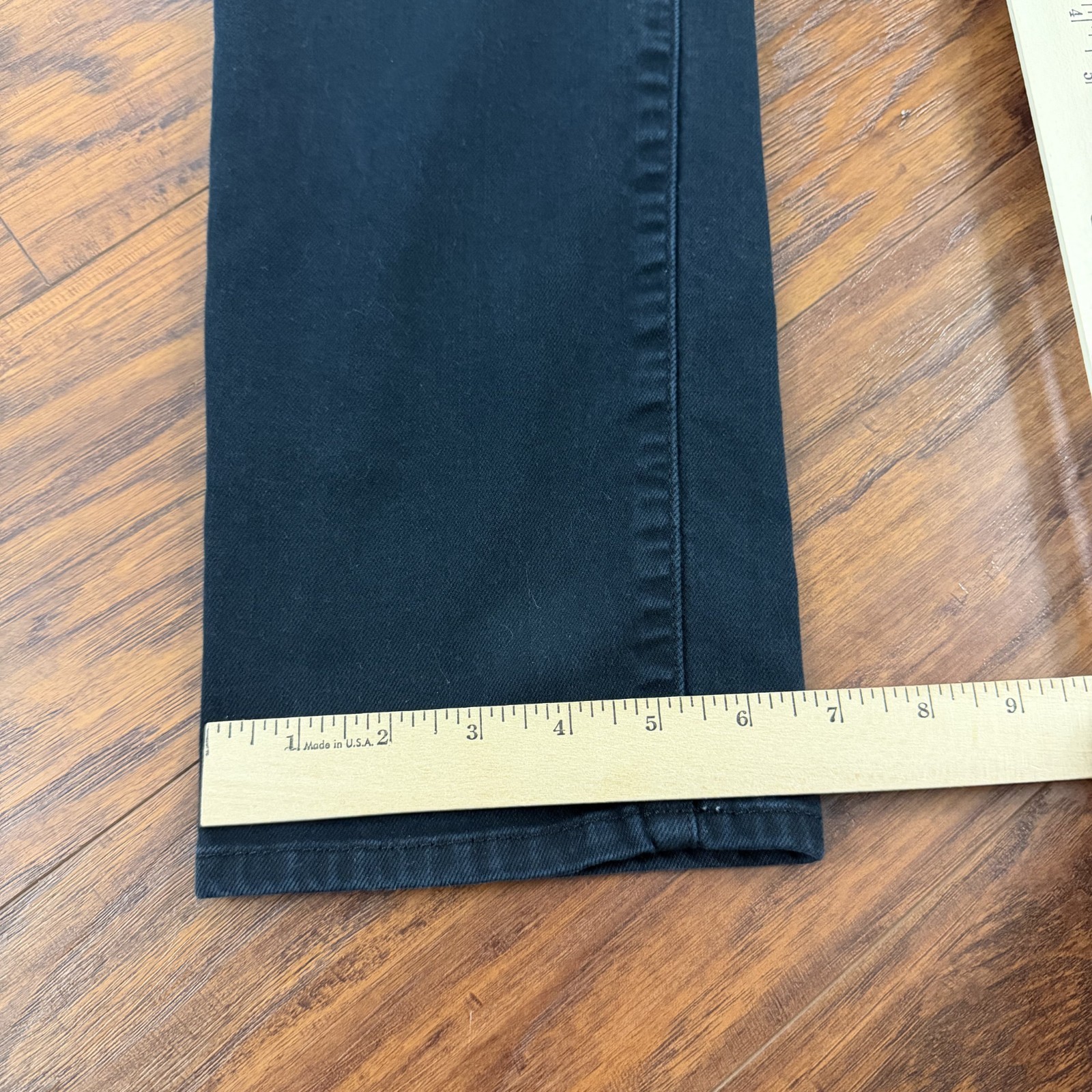 Mavi Jeans Mens 34 Black Straight Leg Slim Fit Stretch Denim Mid Rise Jake