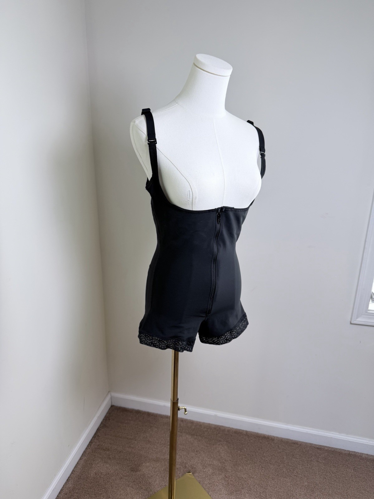 Leonisa 018678N PowerSlim Open Bust Body Shaper Boyshort Faja XL