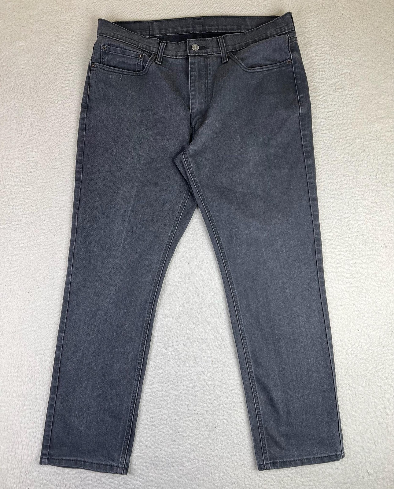 Levis 541 Jeans Mens 36×32 Gray Athletic Tapered Stretch Denim Charcoal Wash