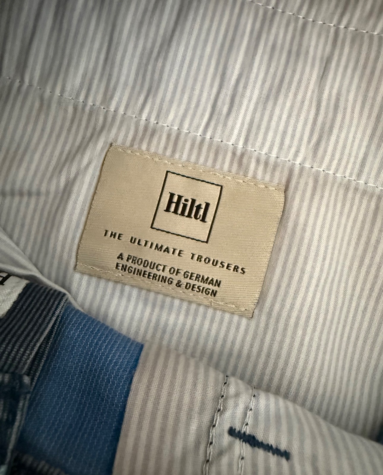 Hiltl European German Engineered Straight Leg Pants Trousers, Men’s 34 x 36