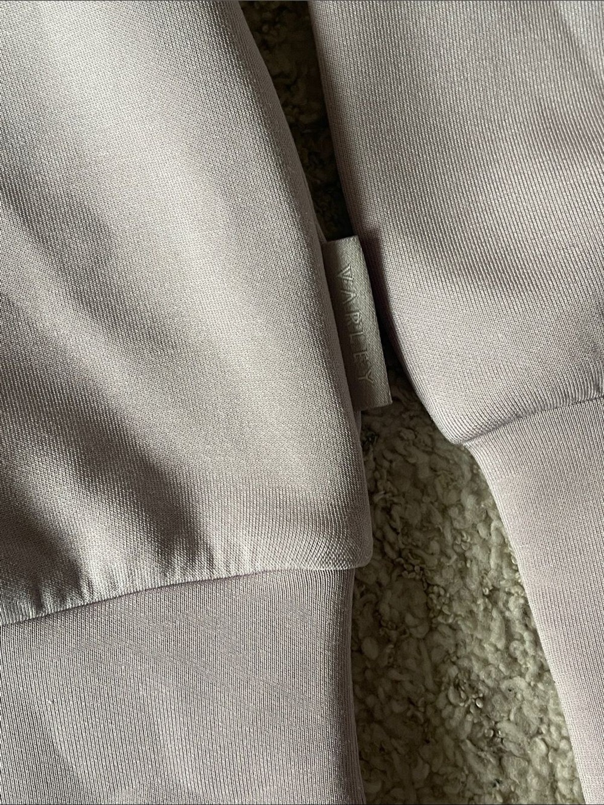 Varley Davidson Sweatshirt Lavendar DoubleSoft Half Zip Mock Neck