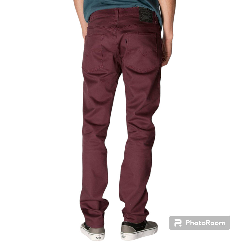 Levi’s Men’s 508 Line 8 Regular Taper Fit Jeans Wine 30W x 30L 885080044